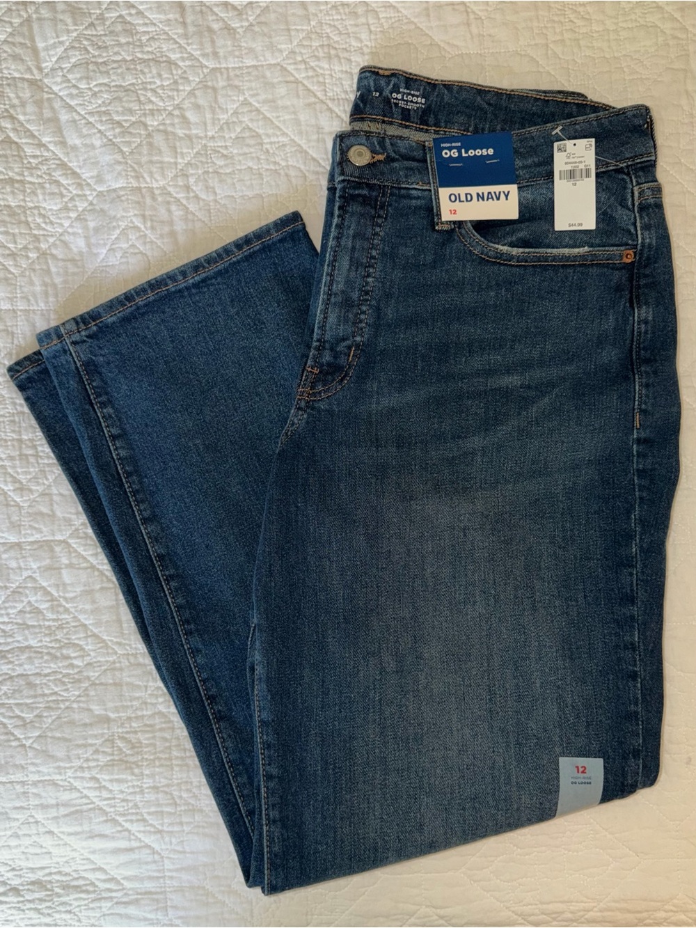 Old Navy Dark Blue High-Rise OG Loose Jeans